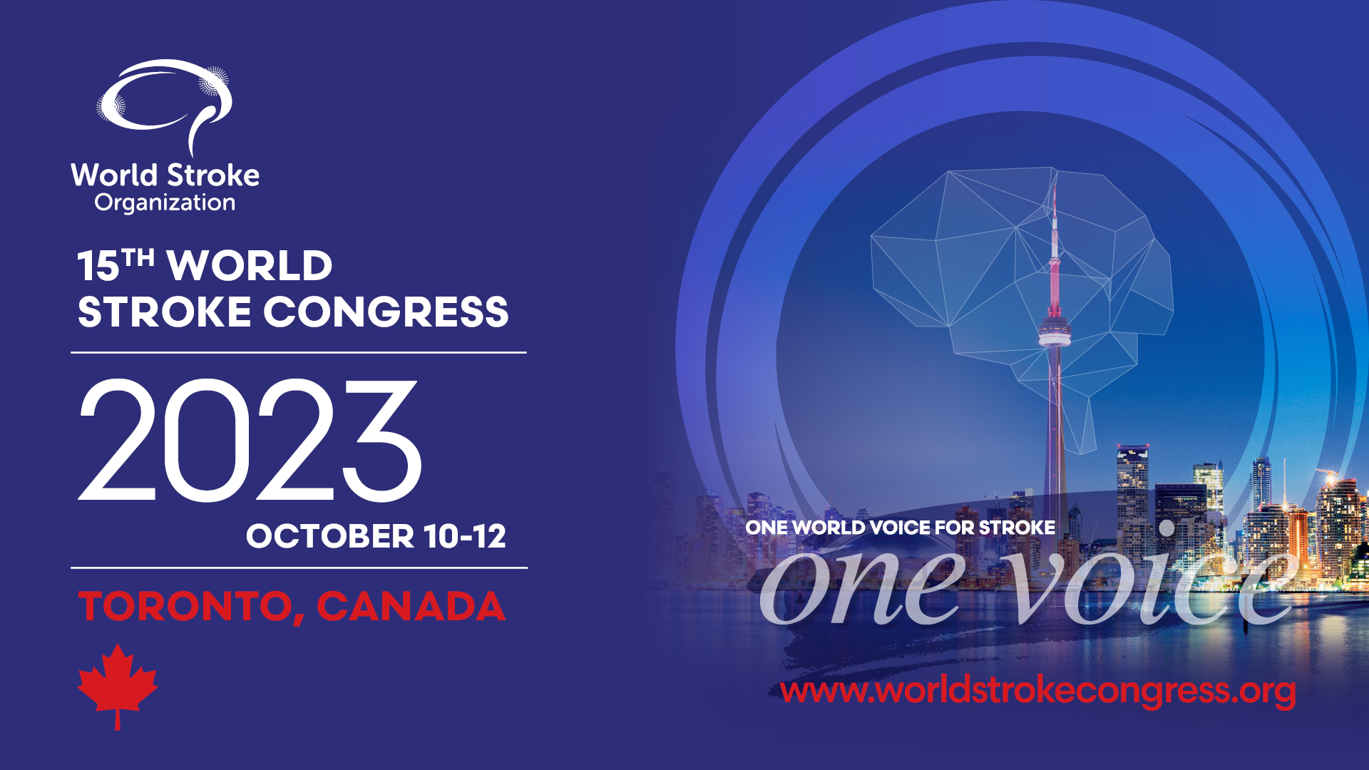 Make memories in Toronto next year! World Stroke Organization
