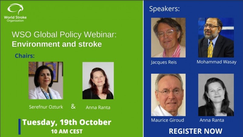 WSO Stroke Prevention Webinars: Environment and Stroke