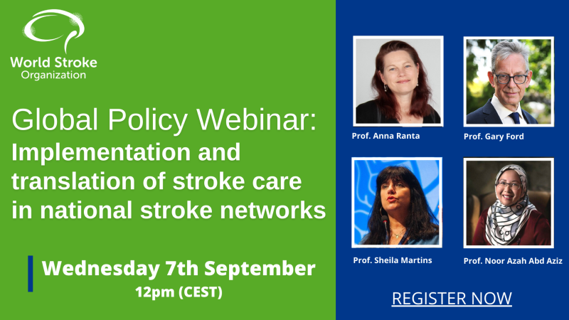 WSO Global Policy webinar: Implementation and translation of stroke care in national stroke networks