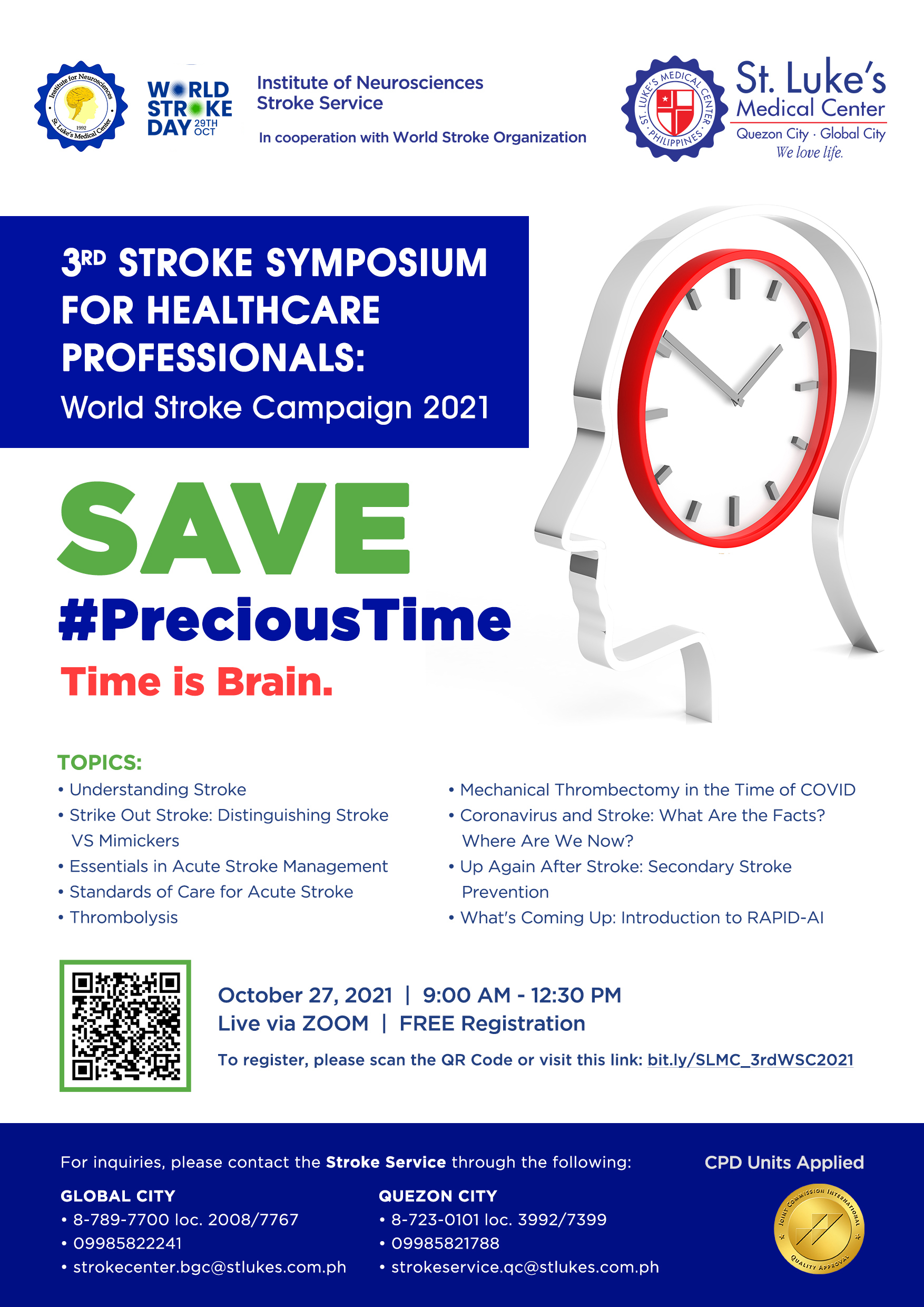 3rd Stroke Symposium for Healthcare Professionals: World Stroke Campaign 2021