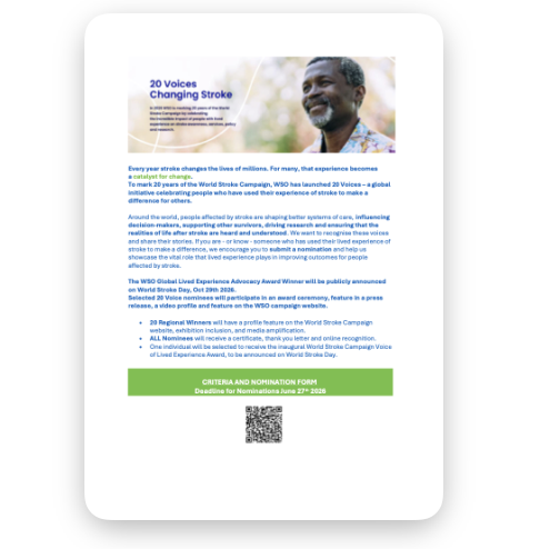 A4 flyer with QR code