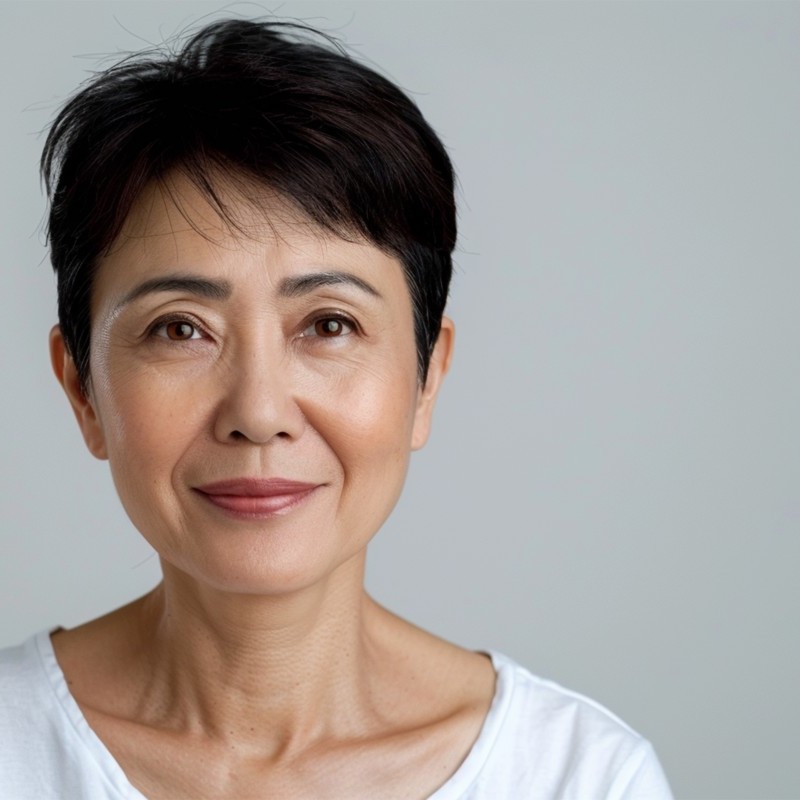 Woman in White Shirt